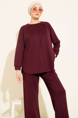 Çımalı Oval Loyşa İkili Takım Mürdüm - İkili Takım