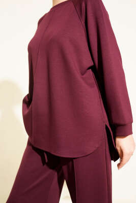 Çımalı Oval Loyşa İkili Takım Mürdüm - İkili Takım