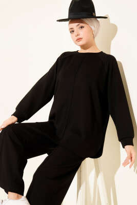 Çımalı Oval Loyşa İkili Takım Siyah - İkili Takım