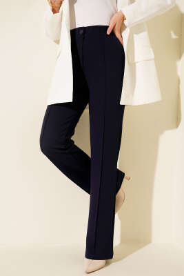 Çımalı Palazzo Pantolon Lacivert 