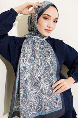 Çini Paisley Desen Şal Antrasit - Yılın Fırsatı