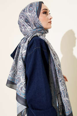 Çini Paisley Desen Şal Antrasit - Yılın Fırsatı