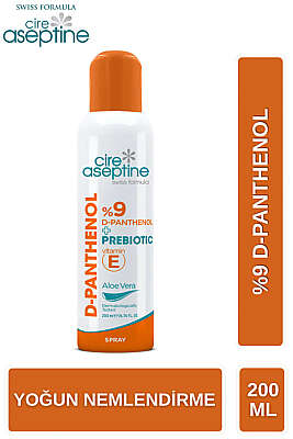 Cire Aseptine D-Panthenol 9 Aloe Vera Spray 200 ml - ERSAN KOZMETİK