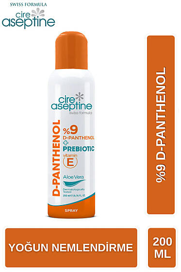 Cire Aseptine D-Panthenol 9 Aloe Vera Spray 200 ml - Güneş Kremi