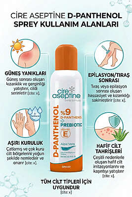 Cire Aseptine D-Panthenol 9 Aloe Vera Spray 200 ml - Güneş Kremi