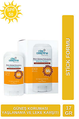 Cire Aseptine Stick Güneş Koruyucu - Yaşlanma ve Leke Karşıtı 50SPF 17GR 