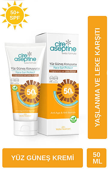 Cire Aseptine Yüz Güneş Koruyucu SPF50 Leke Karşıtı 50 ml - Güneş Kremi