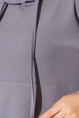 Çıtçıt Detaylı Kapüşonlu İkili Takım Gri - İKİLİ TAKIM