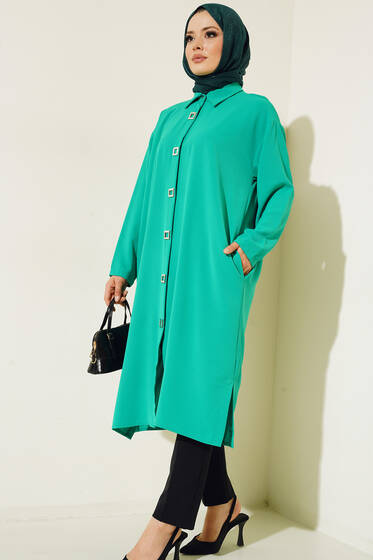 Çıtçıt Düğmeli Ayrobin Tunik Benetton - Tunik