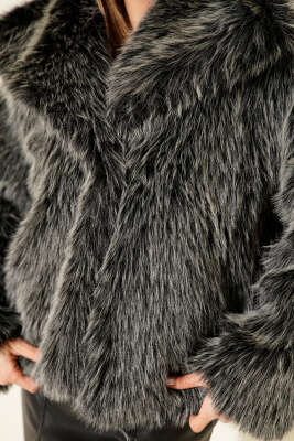 Çıtçıt Düğmeli Salaş Lolita Mont Antrasit - Kadın Giyim Modelleri