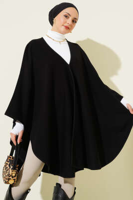 Çıtçıtlı Basic Panço Siyah - Panço