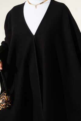 Çıtçıtlı Basic Panço Siyah - Panço