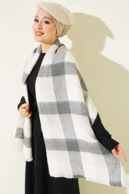 Çizgi Detaylı Omuz Şalı Taş 