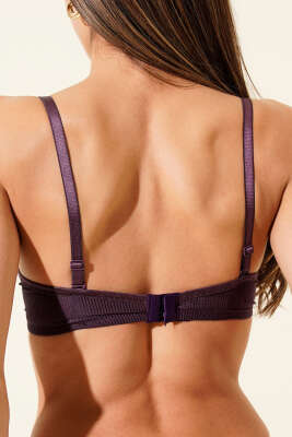 Çizgili Desteksiz Sütyen Mor - Günün Seçilenleri