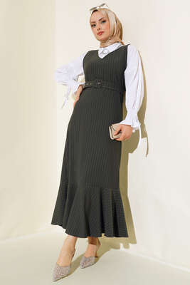 Çizgili Kemerli Jile Nefti 