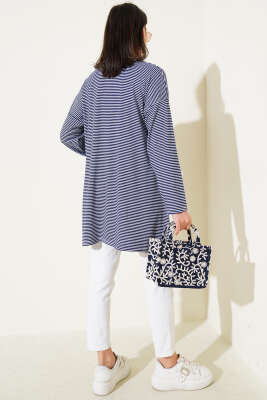 Çizgili Penye Tunik Lacivert - 100-300 TL Ürünler