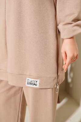Classy Armalı Fermuarlı İkili Takım Latte - 700-1000 TL Ürünler