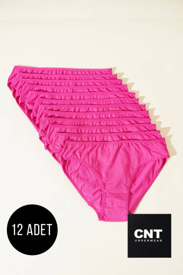 CNT 12'li Bayan Modal Bikini Fuşya - Slip Külot