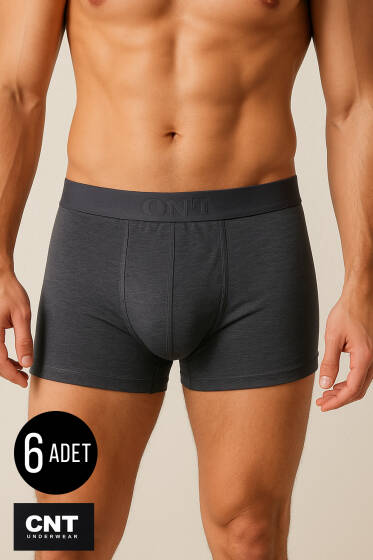 CNT 6'lı Erkek Boxer Antrasit - Erkek Boxer