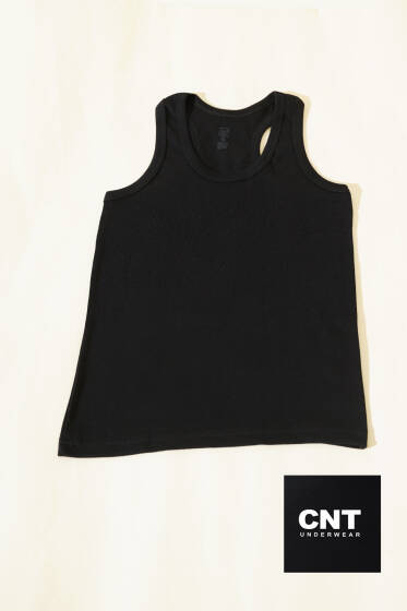 CNT Erkek Çocuk Ribanalı Sporcu Atlet Siyah - Erkek Çocuk İç Giyim