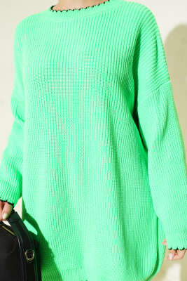 Çoban Dikiş Detaylı Triko Tunik Benetton - Tunik