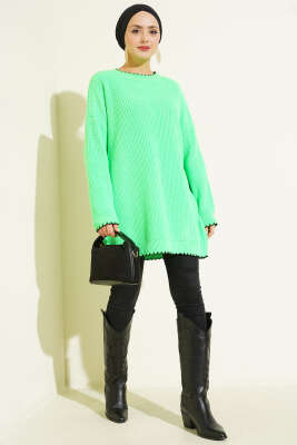 Çoban Dikiş Detaylı Triko Tunik Benetton - Yılın Fırsatı