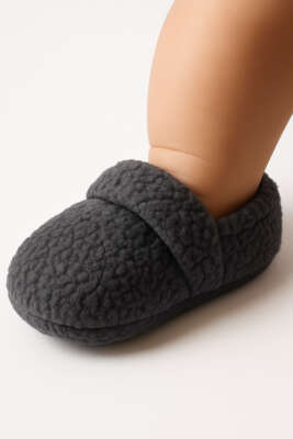 Çocuk Peluş Patik Füme - DEFİLE