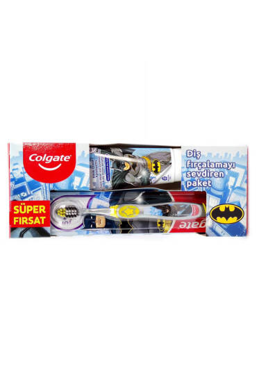 Colgate Batman Lisanslı Çocuk Diş Fırçası ve Diş Macunu Seti - Diş Macunu