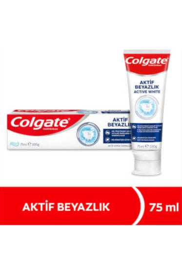 Colgate Diş Macunu Aktif Beyazlık 75 ml - Diş Macunu