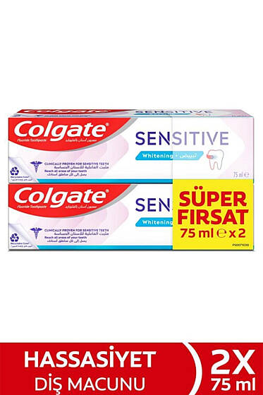 Colgate Sensitive Diş Macunu 75 ml + 75 ml 2'li Fırsat Seti - Diş Macunu