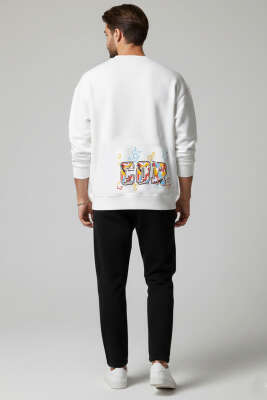 Correct Baskılı Üç İplik Erkek Sweatshirt - Erkek Sweatshirt