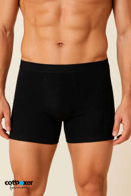 Cotboxer Fitilli Erkek Boxer Siyah 