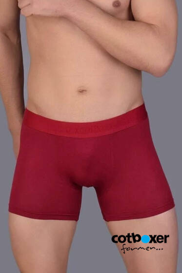 Cotboxer Modal Erkek Boxer Bordo - Erkek Boxer