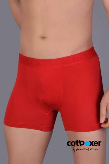 Cotboxer Modal Erkek Boxer Kırmızı - Erkek Boxer
