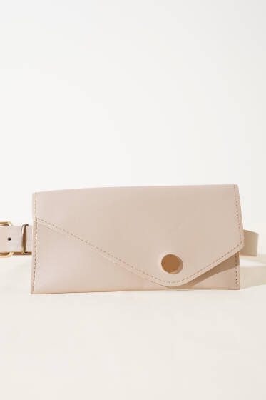 Cüzdanlı İnce Vizon Kemer - Bel Çantası