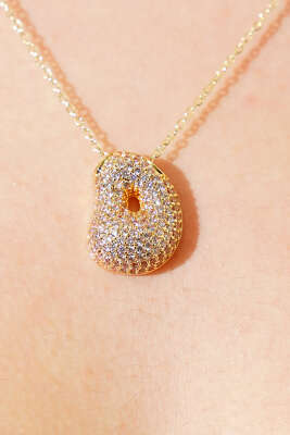 D Harfli Taşlı Kolye - Günün Seçilenleri