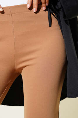 Dabıl İspanyol Paça Pantolon Camel - Pantolon