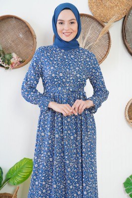 Daisy Serisi İndigo Elbise 