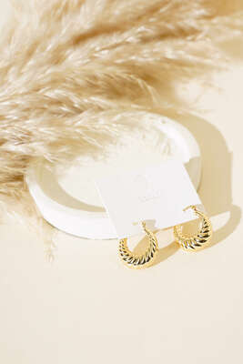 Dalga Küpe Gold - Yılın Fırsatı