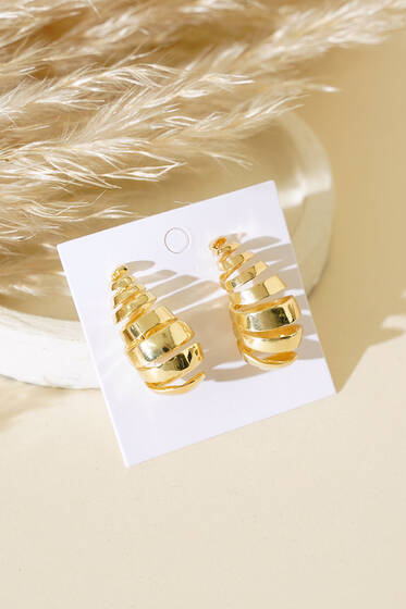 Damla Küpe Gold - Küpe