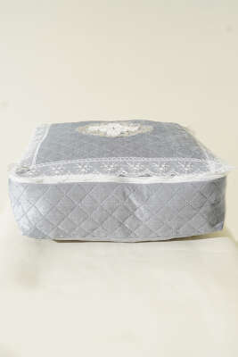 Dantelli Kadife Bohça Hurç Gri - Hurç