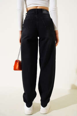 Dar Paça Baggy Kot Pantolon Füme - Kadın Giyim Modelleri