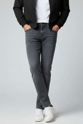 Dar Paça Basic Erkek Pantolon Füme - DEEP BROWN