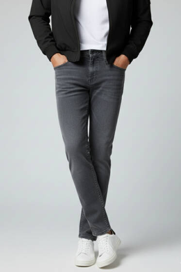 Dar Paça Basic Erkek Pantolon Füme - Erkek Pantolon