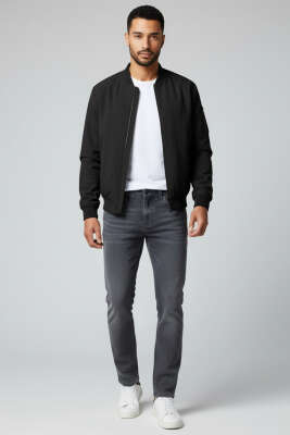 Dar Paça Basic Erkek Pantolon Füme - Erkek Pantolon