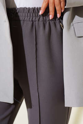 Dar Paça Bel Lastikli Çımalı Pantolon Kayrak Grisi - 100-300 TL Ürünler