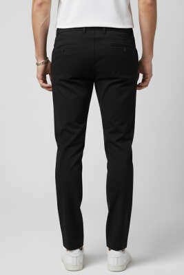 Dar Paça Erkek Kumaş Pantolon Siyah - Erkek Pantolon