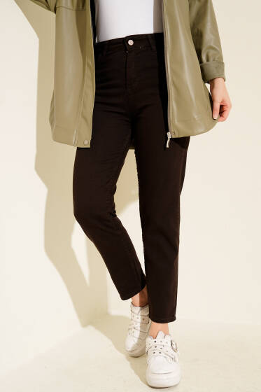 Dar Paça Kahve Pantolon - Pantolon