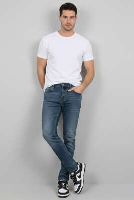 Dar Paça Likralı Erkek Pantolon Kahve Tint - Erkek Pantolon