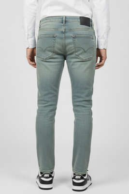 Dar Paça Likralı Erkek Pantolon Yeşil Tint - Erkek Pantolon